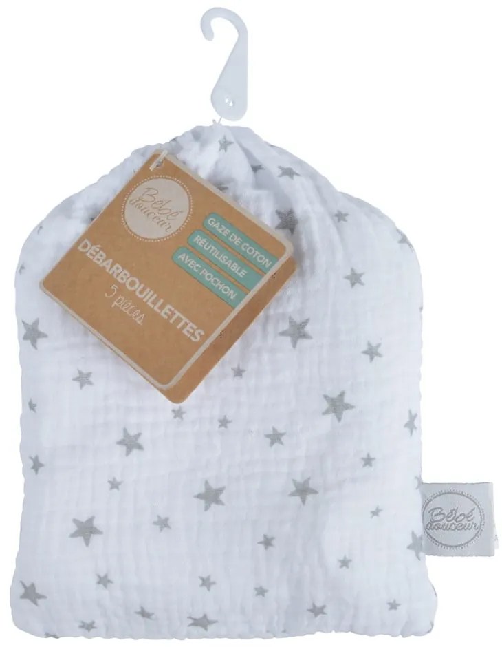 Муселинови кърпи за миене в комплект от 5 броя – Bébé Douceur