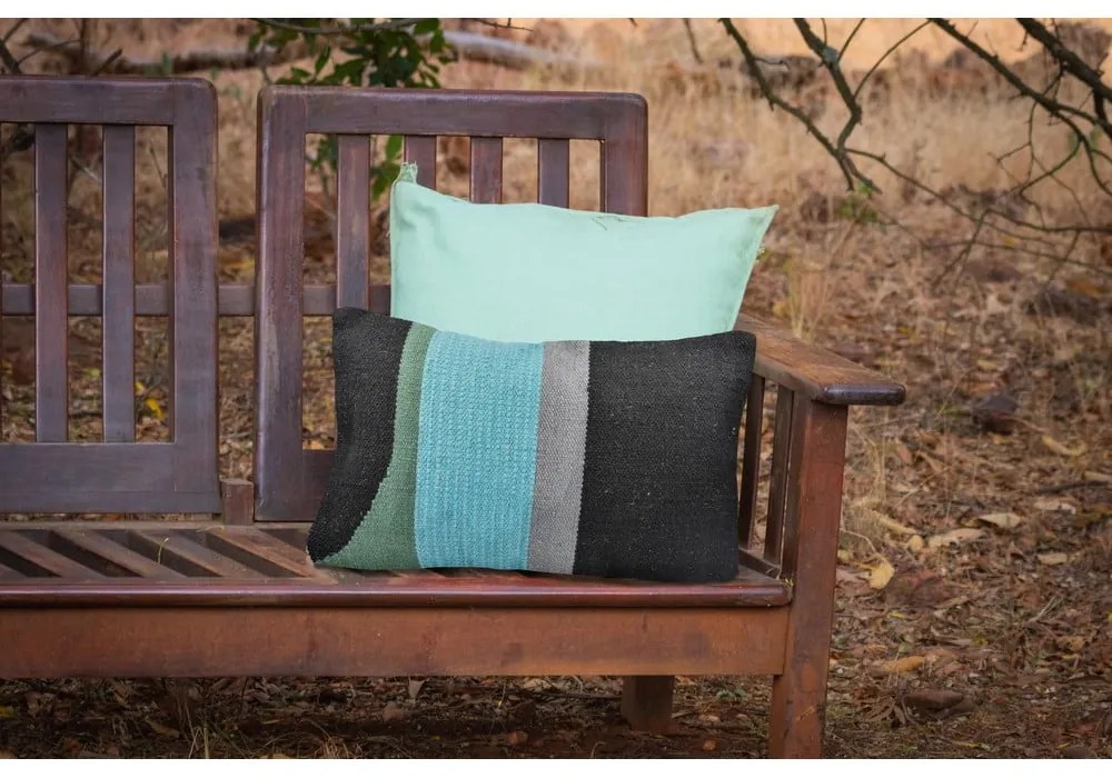 Възглавница за открито от рециклирана пластмаса Moonlight, 35 x 55 cm - Green Decore