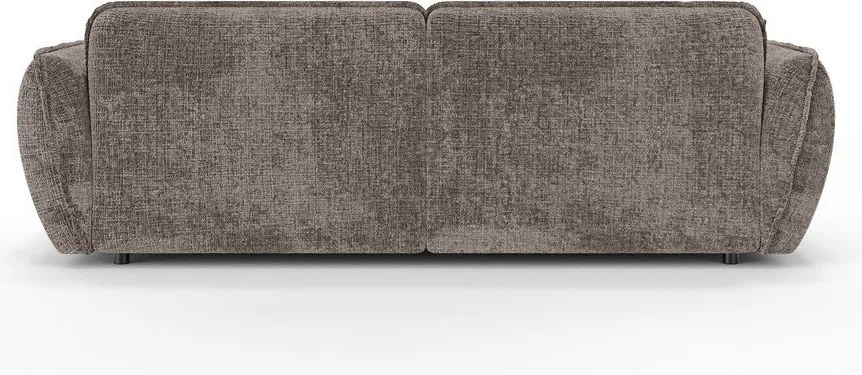 Кафяво-сив шенилов ъглов диван (ляв ъгъл) Nelia – Ropez