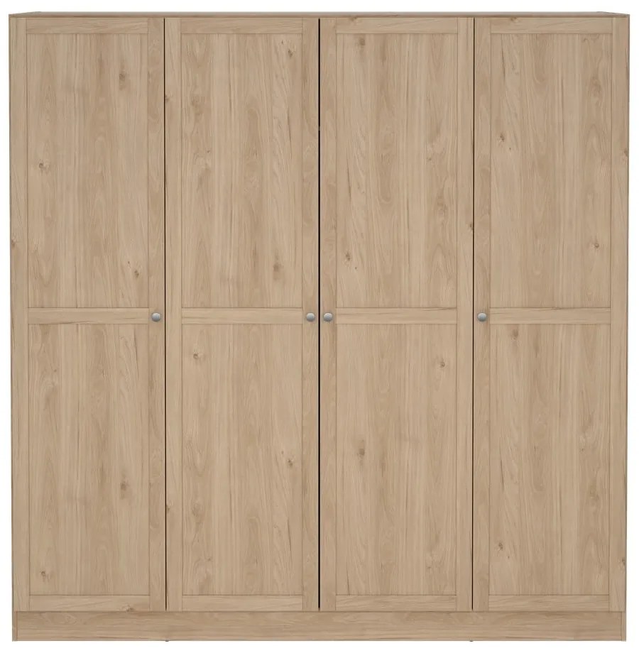 Гардероб с дъбов декор в естествен цвят 195,5x200 см Billund - Tvilum