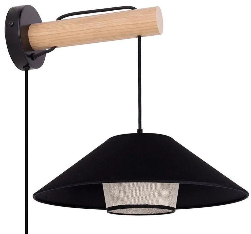 Spot-Light 8932174 - Стенен аплик AMIGO 1xE27/25W/230V дъб