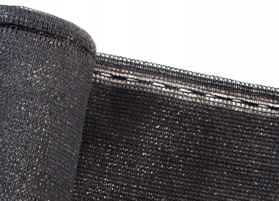 Сива засенчваща мрежа за ограда 90% засенчване 1,2m x 25m