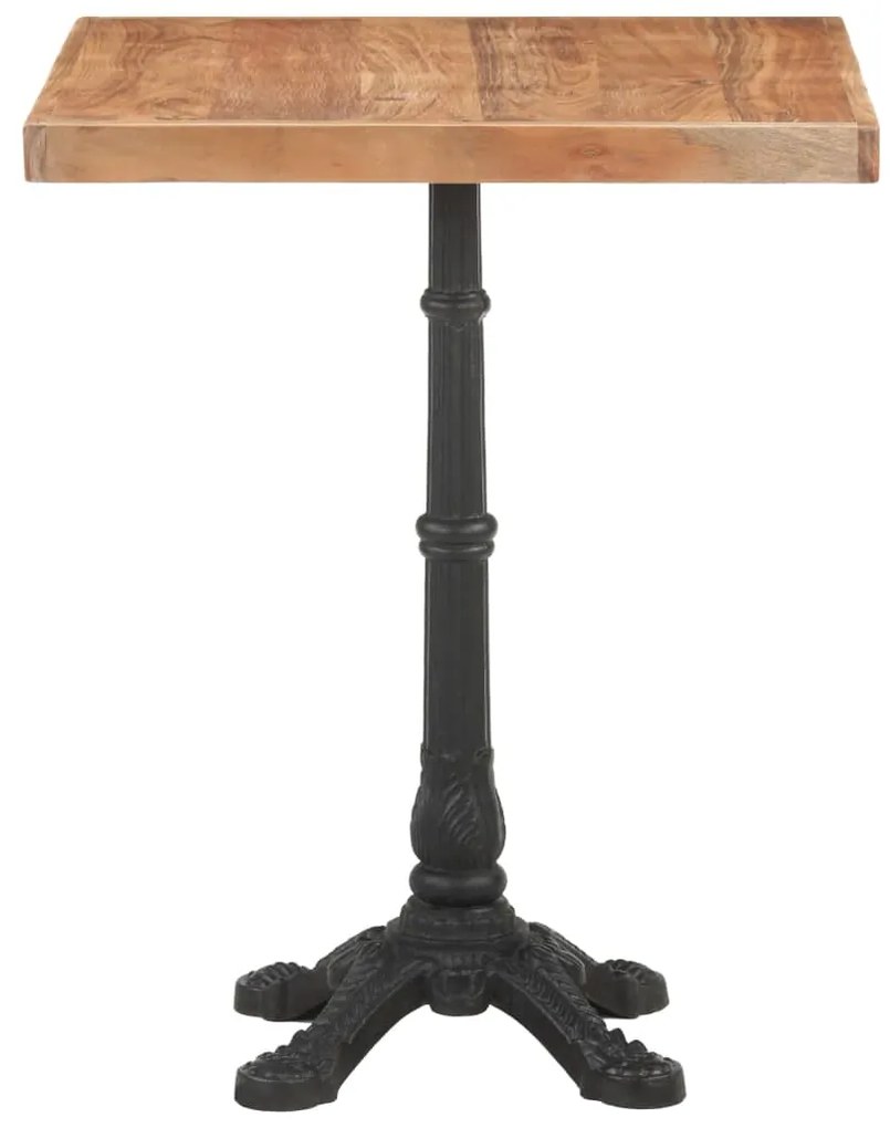 321085 vidaXL Бистро маса, 60x60x76 см, акациево дърво масив