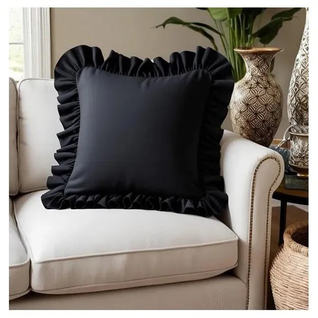 Калъфка за възглавница със смес от памук 40x40 cm Ruffled – Mila Home