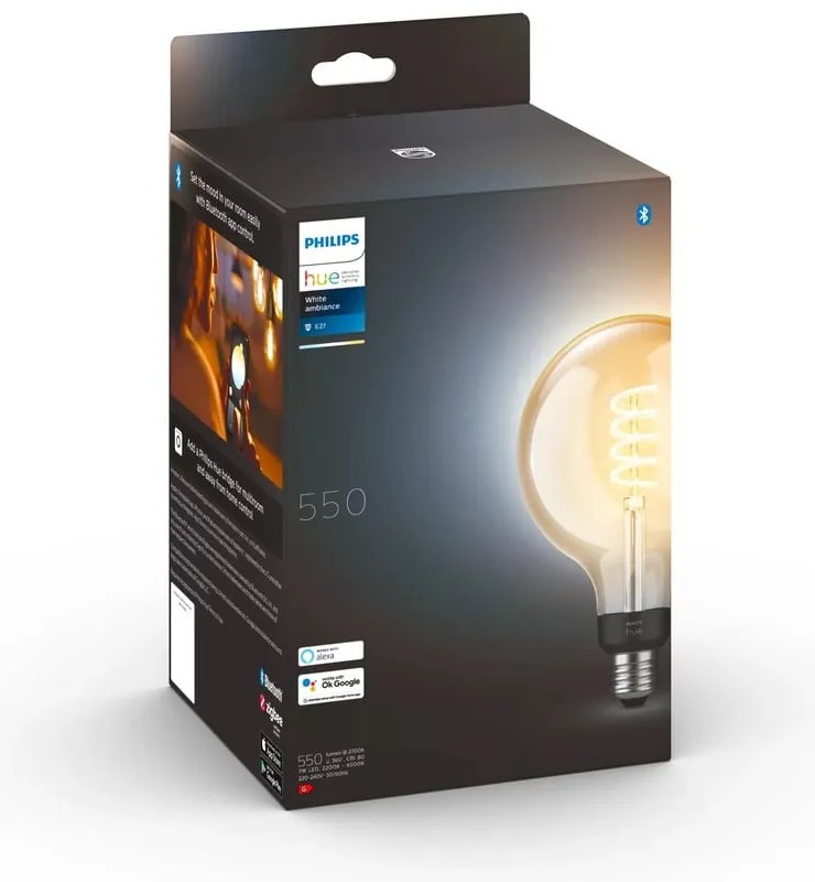 Smart крушка с нажежаема жичка E27, 7 W White ambiance – Philips Hue