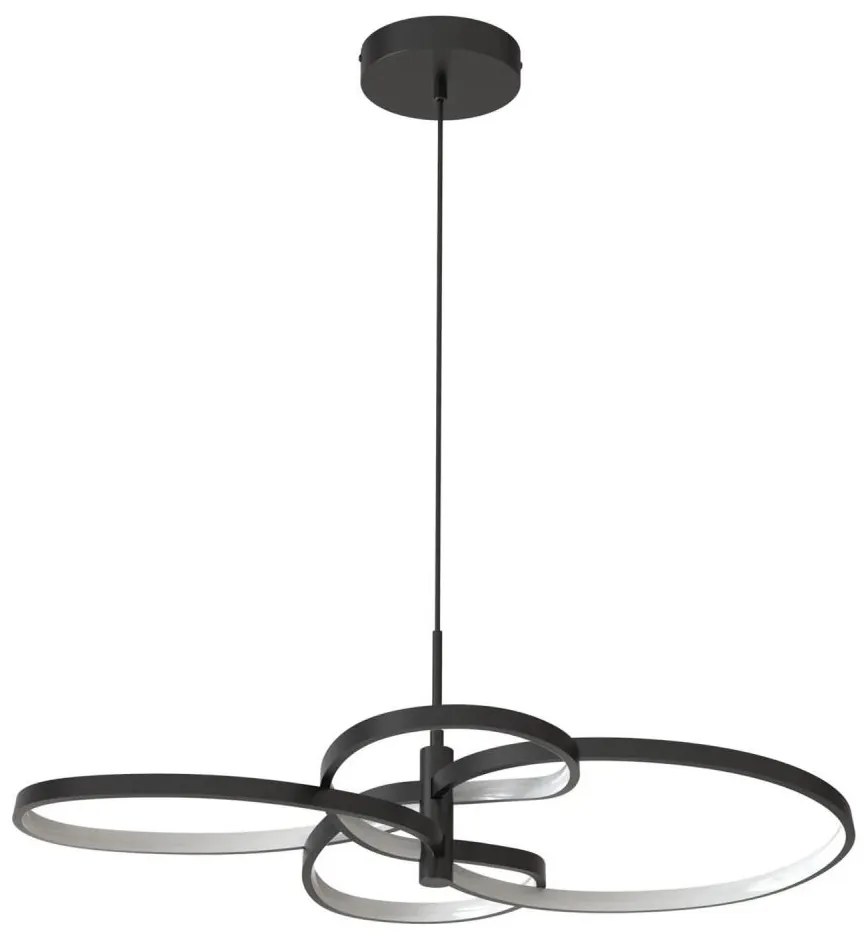 LED полилей на кабел RIBBON LED/37W/230V 4000K черен