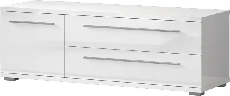 TV шкаф Realm 1D2S-дължина: 135 cm-бял