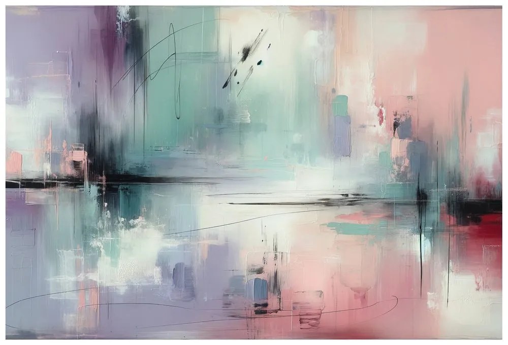 Самозалепващ тапет – Пастелни абстрактни четки