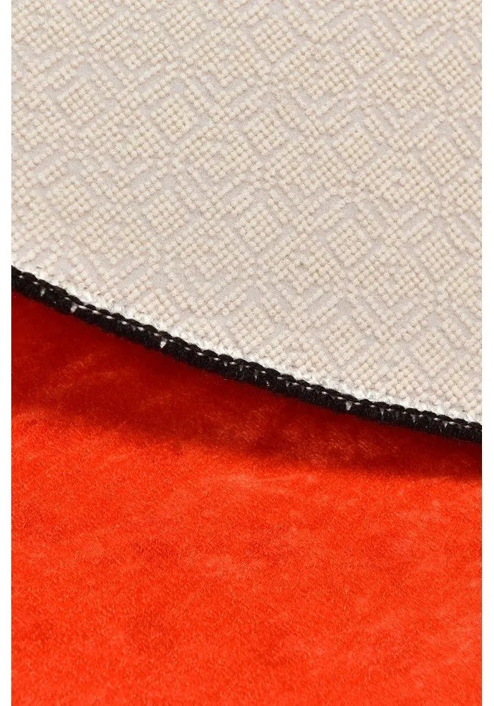 Оранжев детски килим с противоплъзгащо покритие , ø 140 cm Basketball - Conceptum Hypnose