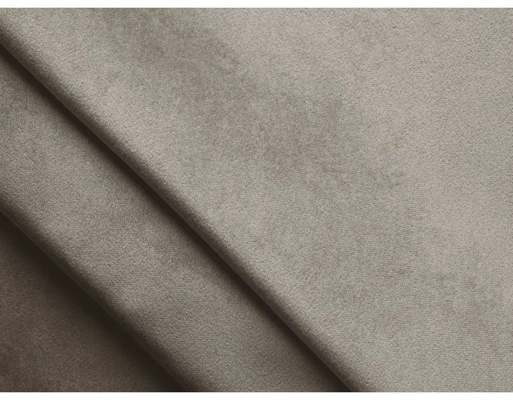 Кафяво-сив кадифен сгъваем/с място за съхранение ъглов диван (десен ъгъл) Kalena – Makamii