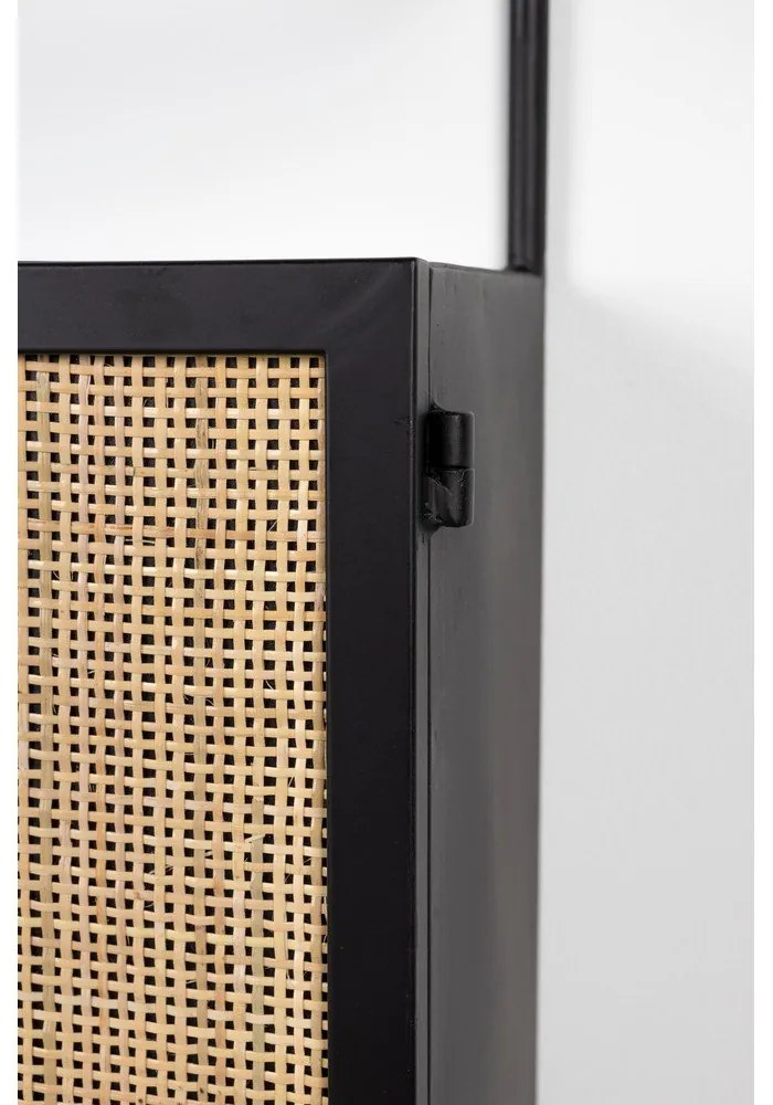 Черна ратанова стойка за вино 18x100 cm Guuji - White Label