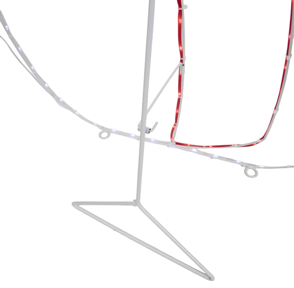 Коледна подова лампа Снежен човек 116 см вкл. LED с таймер IP44 - Pax