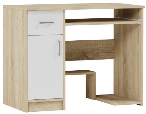 Модерно бюро за писане, компютърно бюро MODERN N-10 - различни цветови варианти антрацит микс бяло