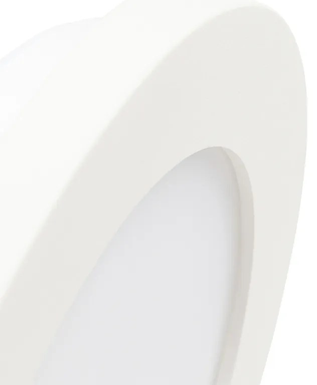 Таванна лампа бяла 17 см с LED 3-степенна димираща IP44 - Steve