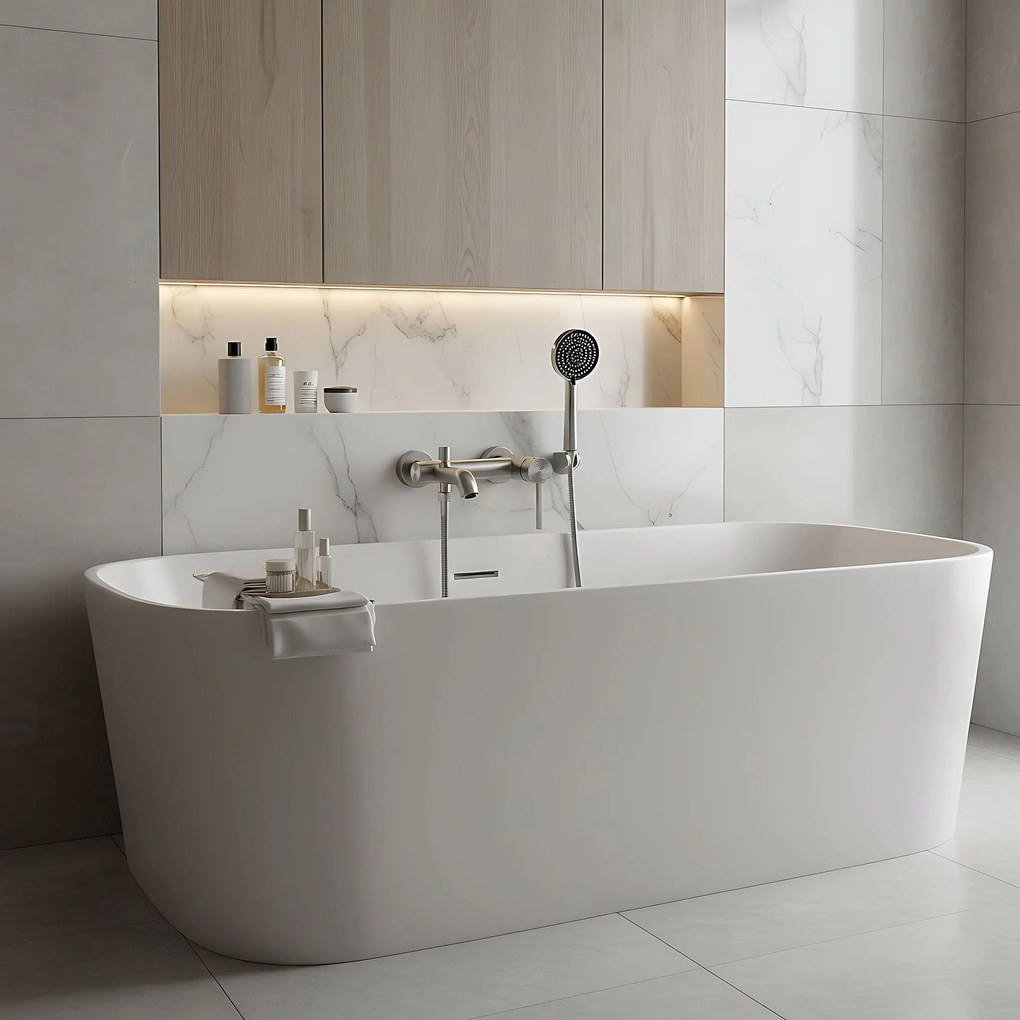 Смесител за вана Rea FOSTER Nickel Brush