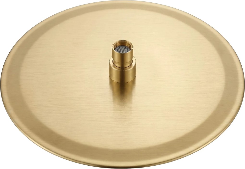Кръгла душ глава REA JS-P014BG 30cm Brush Gold