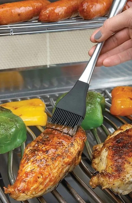 Неръждаема стомана силиконова четка Napoleon Pro