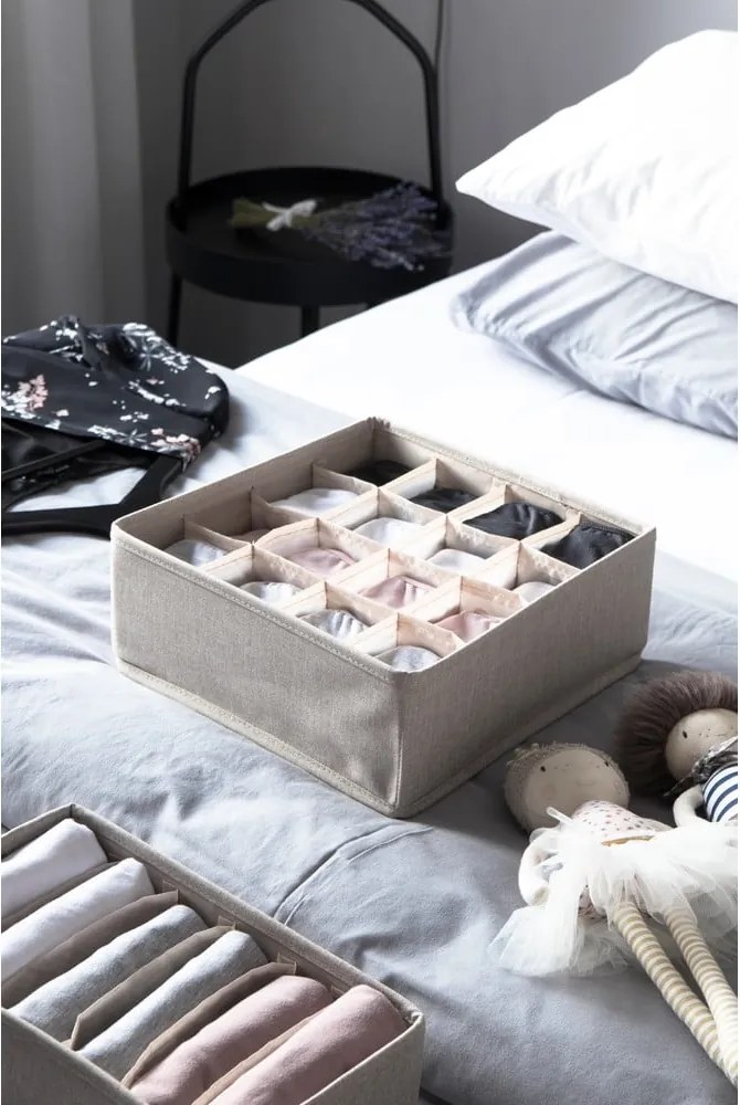 Бежов органайзер за чекмеджета с 16 отделения Bigso Box of Sweden Drawer