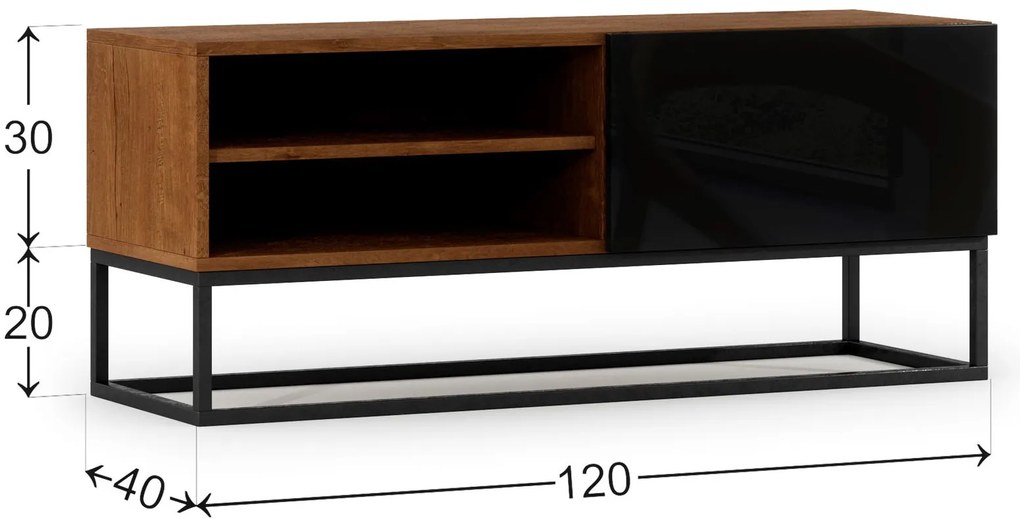 TV шкаф Arborio-Black