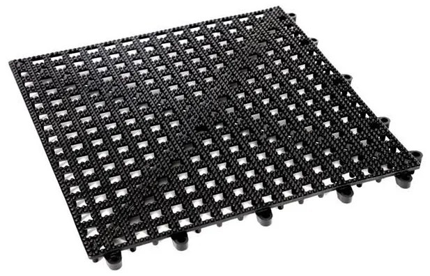 Бар мат/антислип подложка с клик система черен 32x32xh1.5см (JD-BMN)