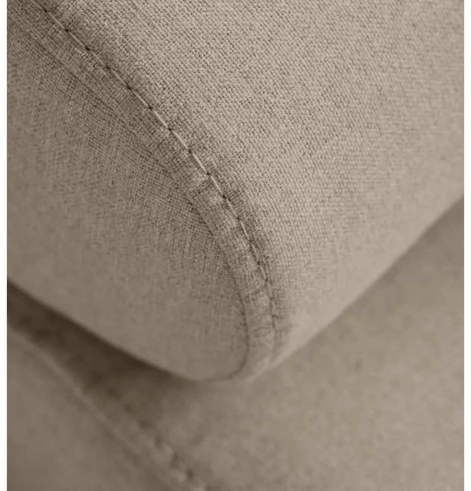 Бежов сгъваем/с място за съхранение ъглов диван (ляв ъгъл/L форма) Anton – ELTAP