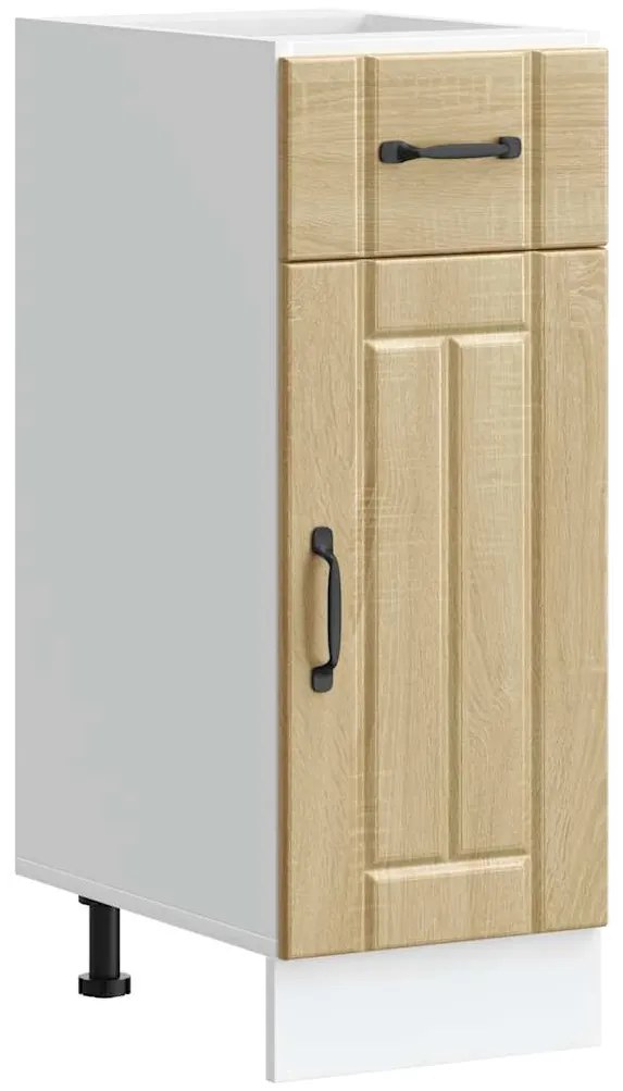 853700 vidaXL Кухненски шкаф Lucca, дъб сонома, инженерно дърво