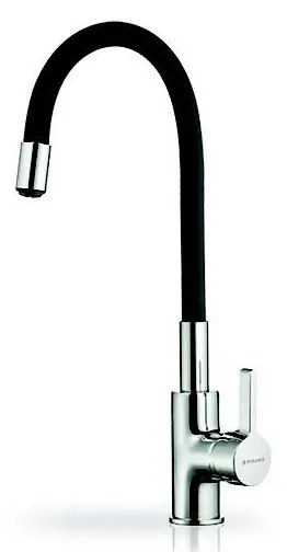 Pyramis 90919638 - Смесител за мивка FLESSI с гъвкаво чучур, черен