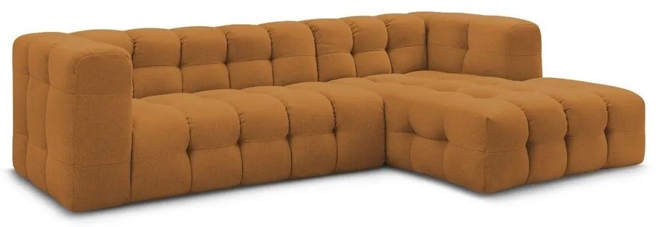 Ъглов диван в цвят жълта охра (десен ъгъл) Cloud – Bobochic Paris