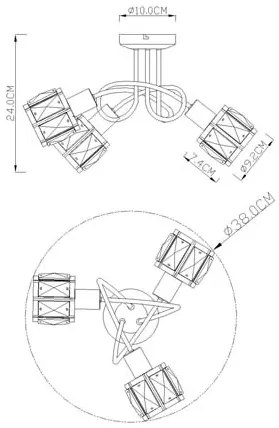 СПОТ 3X40W E14