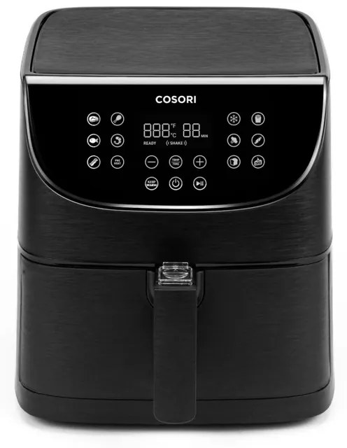 Фритюрник с горещ въздух Cosori Premium Air Fryer CP158-AF, 1700W, 5.5 л, 11 програми, Таймер, Черен