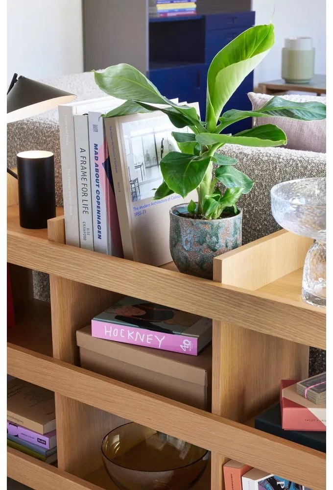 Библиотека от декор от дъб в естествен цвят 120x70x32 cm Momentum – Hübsch