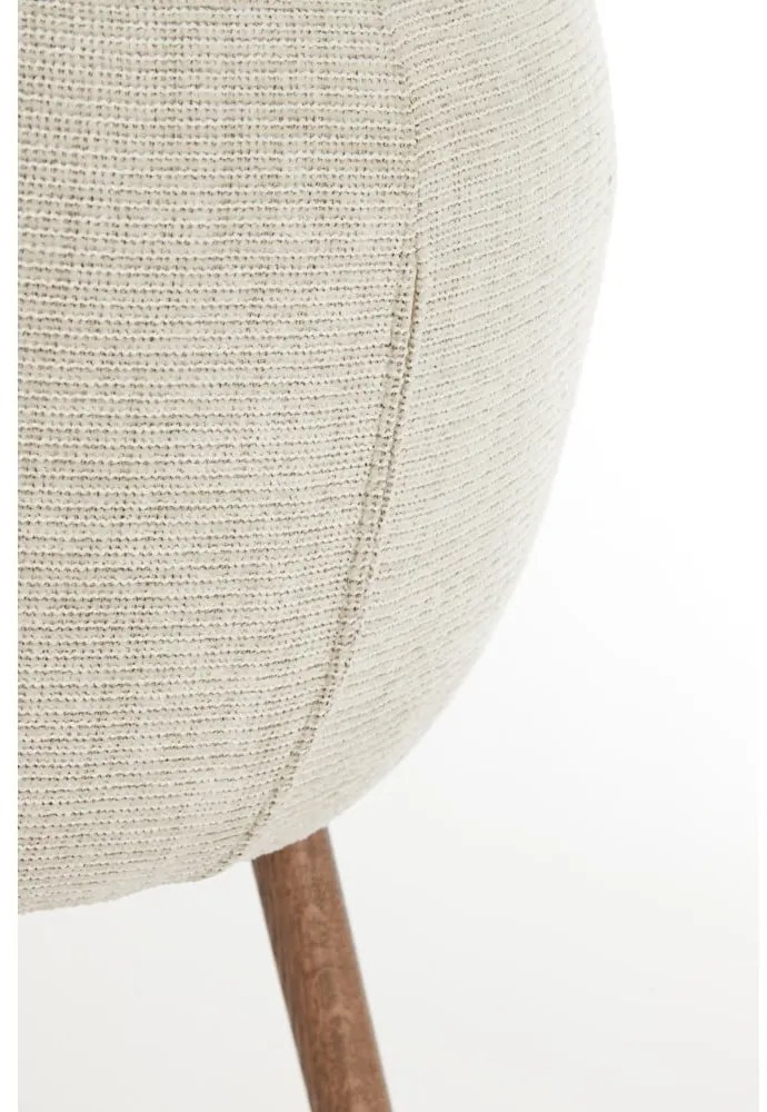 Бежови тапицирани трапезни столове в комплект с подлакътници 2 бр. Blaine – Light & Living