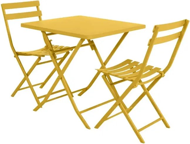 Градинска квадратна маса Hesperide Greensboro, Жълт