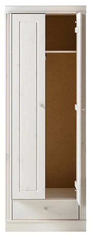 Бял гардероб от масивен бор 65x180 cm Anita – Støraa