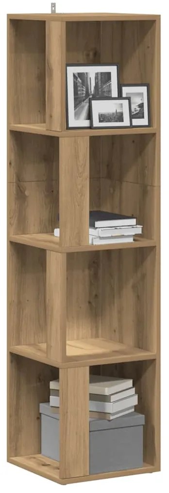 856723 vidaXL Ъглов шкаф Artisan Oak 33x33x132 cm Инженерна дървесина