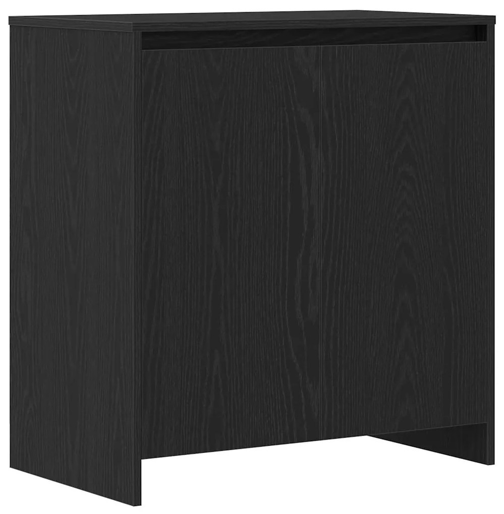 862082 vidaXL Бюфет, черен дъб, 70x41x75 см, инженерно дърво