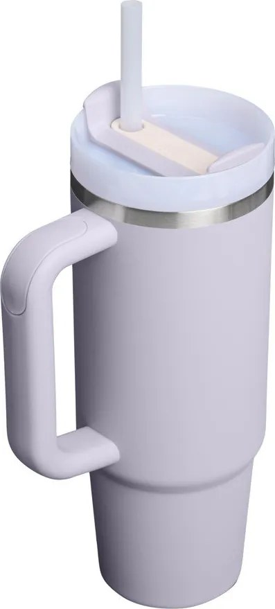 Термос със сламка от неръждаема стомана в цвят лавандула 890 ml Quencher H2.O FlowState™ Tumbler Purple Dust – Stanley