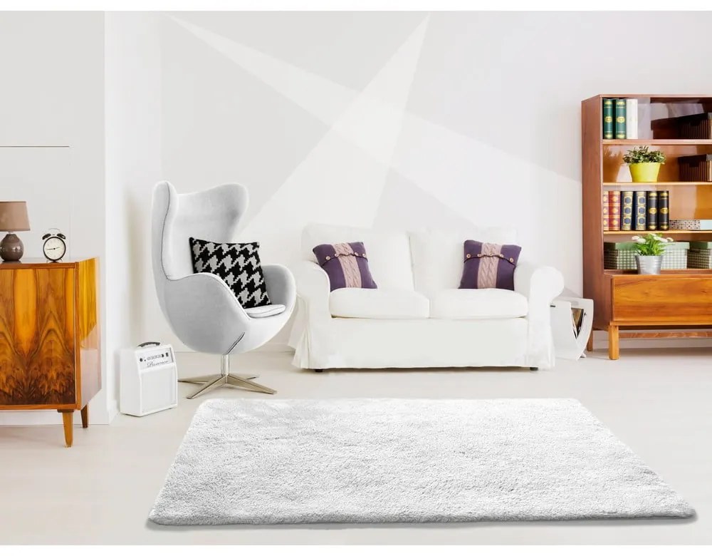 Бял килим Алпака Liso, 140 x 200 cm - Universal