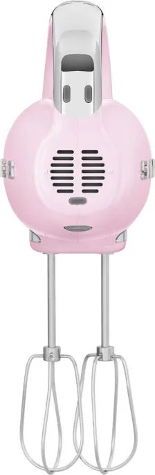 Ръчен миксер SMEG 50's Style HMF01PKEU, 250W, 9 скорости, Турбо, Скрит LED дисплей, Таймер, Аксесоари, Розов