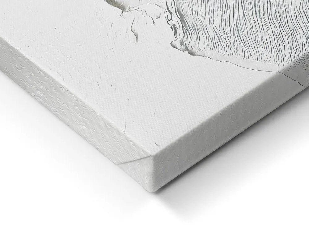 Картина с ръчно изрисувани елементи 70x100 cm Petal Glow – Styler