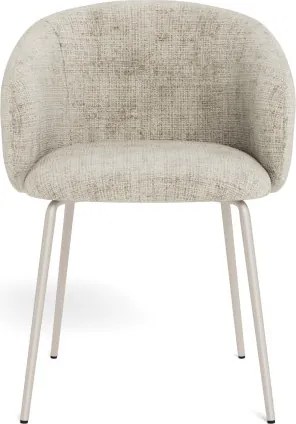 ЦЛЯРА Бежово (тъкан Juto 4)/сивобежова крака (кашмир) - МОДЕРЕН ТАПИЦИРАН СТОЛ ЛОФТ ЗА ДНЕВНА/ТРАПЕЗАРИЯ/ОФИС