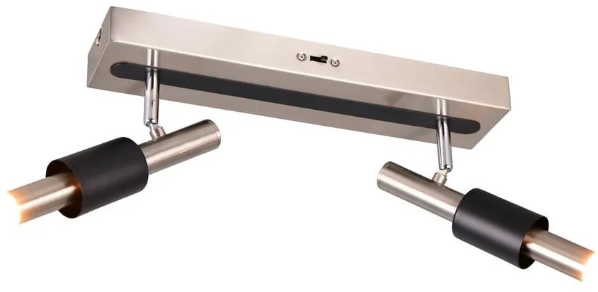 LED прожектор в черен и сребрист цвят 20,5x42 cm Ikaris – Trio Select