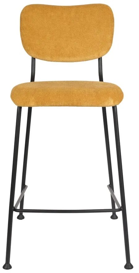 Бар столове в цвят охра в комплект от 2 броя 92 cm Benson - Zuiver