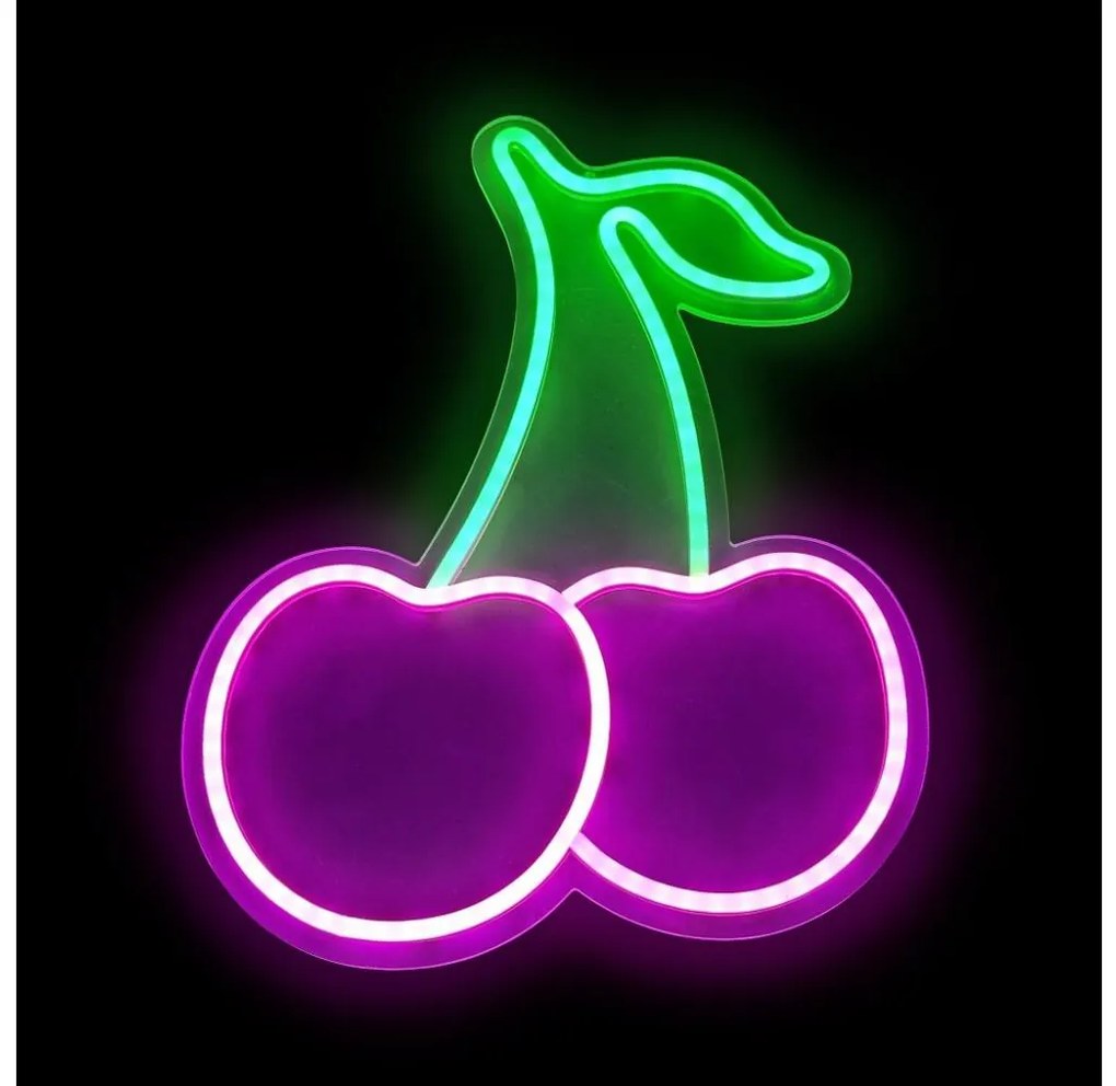 2Kids Toys - LED неонова стенна декорация LED/5W/USB череши
