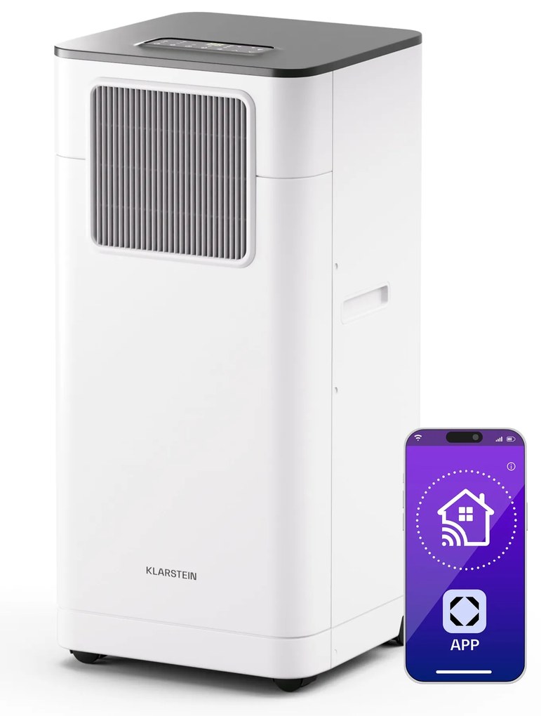 Klarstein Климатик Breeze Box 9K Smart PAC, Режим 3 в 1, Интелигентно управление, До 32 м², 24-часов таймер, Мобилен