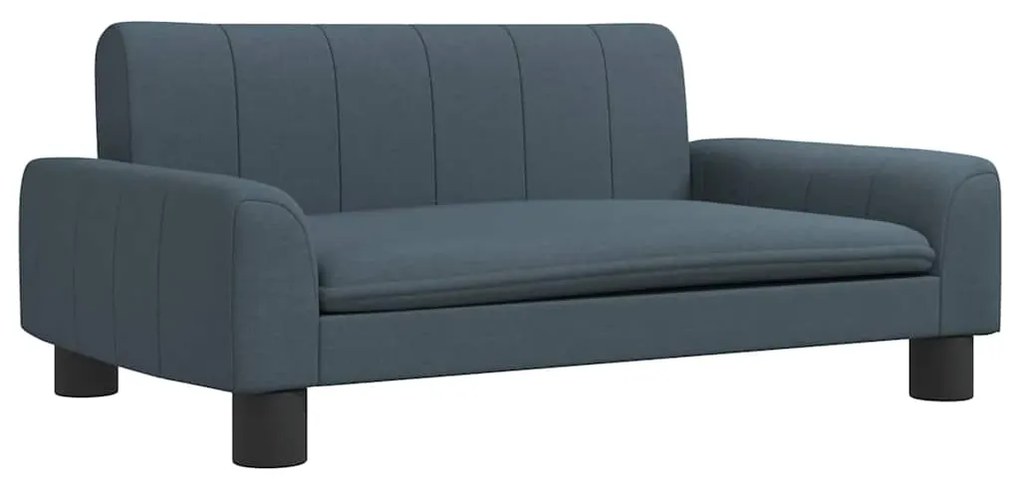 3196270 vidaXL Детски диван, Тъмносив, 70x45x30 см, текстил