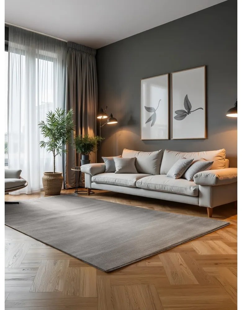 Сив/кремав килим 200x280 cm Perles Dolomite – Elle Decoration