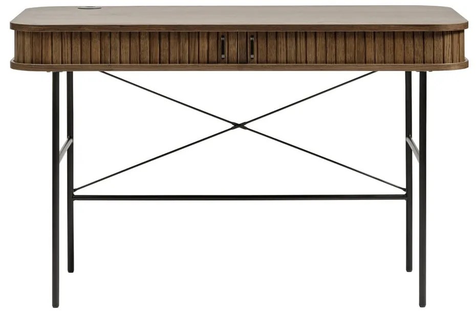 Работна маса от дъб 60x120 cm Nola - Unique Furniture