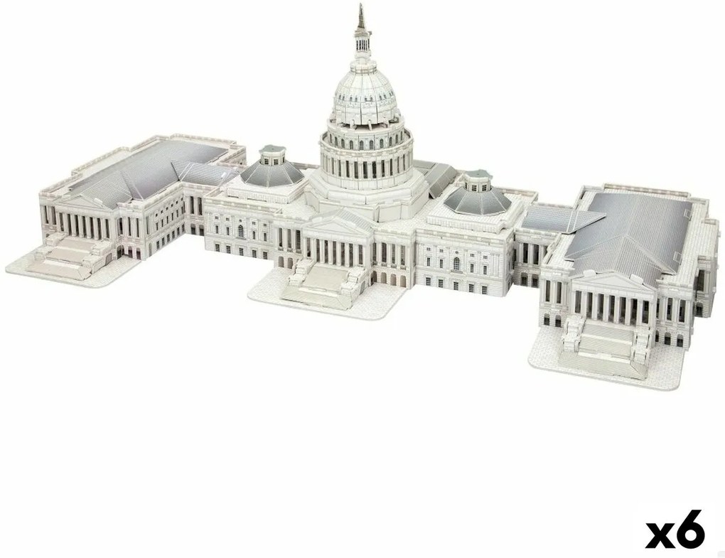 Пъзел 3D Colorbaby Capitolio 126 Части 52,5 x 20,5 x 23,5 cm (6 броя)