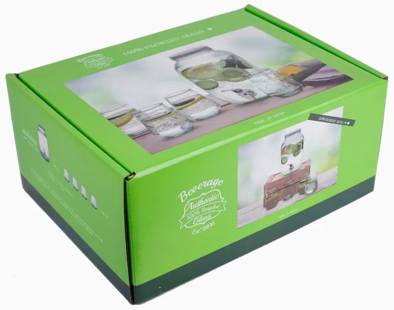 Комплект от съд за напитки с чаши 4 бр Juego - Ego Dekor